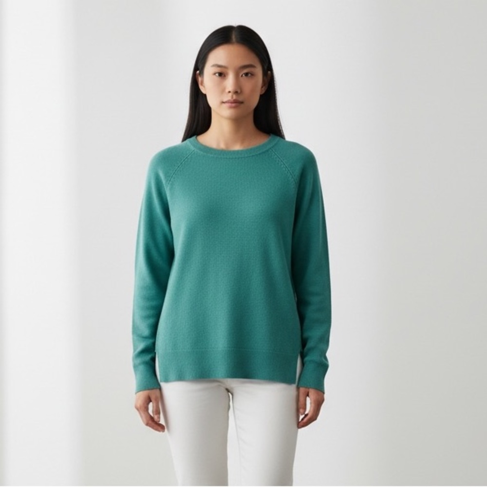 Talbots Blue Cashmere Sweater